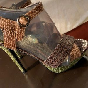 Multicolored 5 Inch heel Sandal